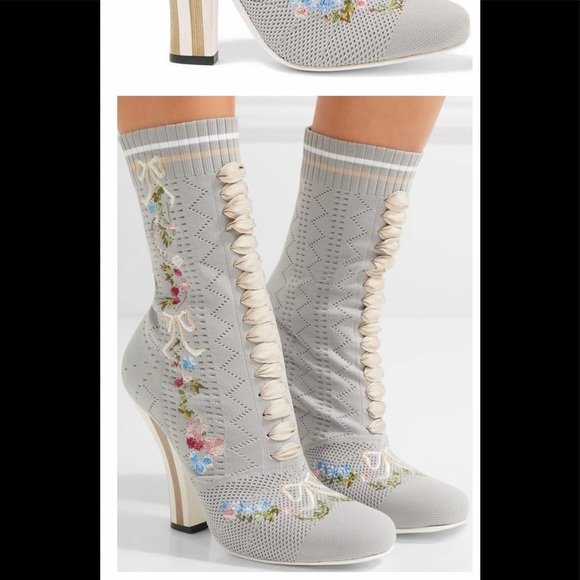 🌸NWT FENDI Open Knit Sock Boots size Eur 36 - Picture 5 of 17